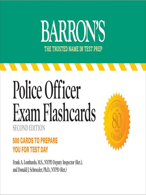 Title details for Police Officer Exam Flashcards by Donald J. Schroeder - Wait list